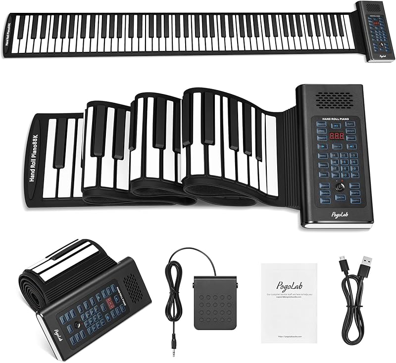 POGOLAB Keyboard Portable Rechargeable Beginners