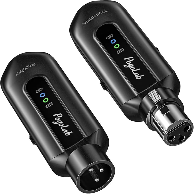 POGOLAB Wireless Microphone Transmitter Rechargeable Condenser